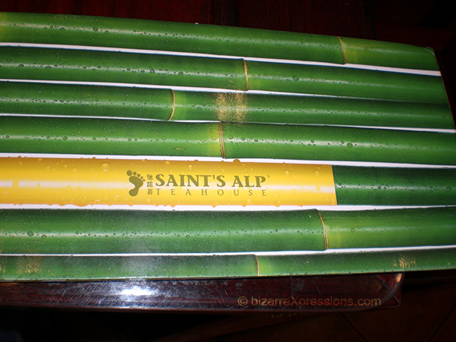 Saint's Alps Teahouse Bamboo Menu